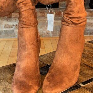 Super cute/ Classy Suede Boots - NWT- Slouchy Sz 10